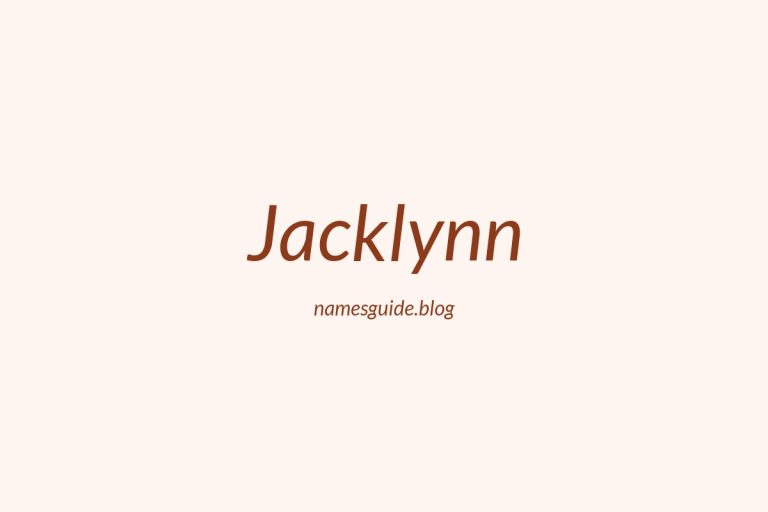 39+ Unique Middle Names for Jacklynn