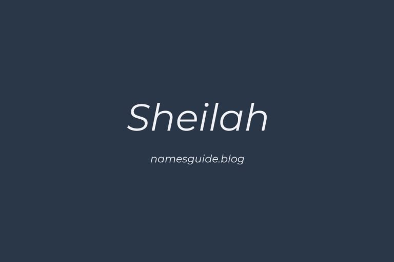 53+ Classic Middle Names for Sheilah
