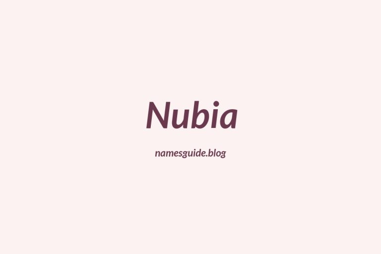 50+ Unique Middle Names for Nubia