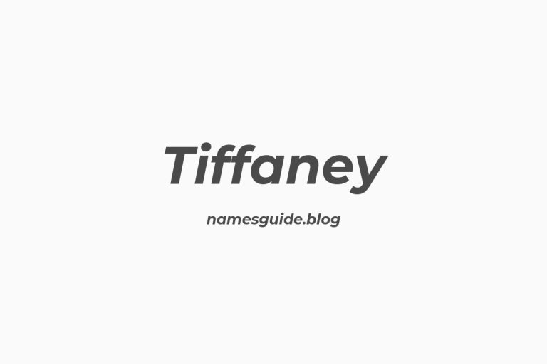 57+ Unique Middle Names for Tiffaney