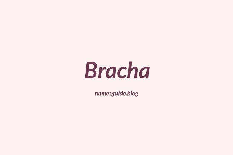 57+ Unique Middle Names for Bracha
