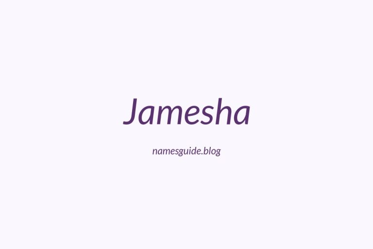 56+ Unique Middle Names for Jamesha