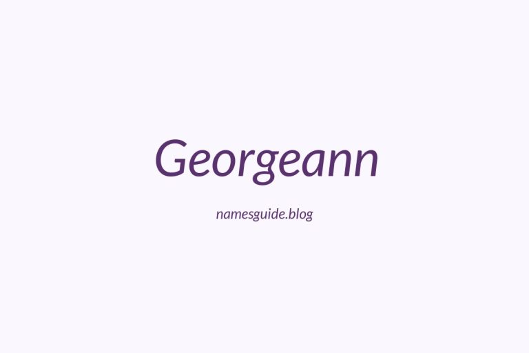 56+ Unique Middle Names for Georgeann