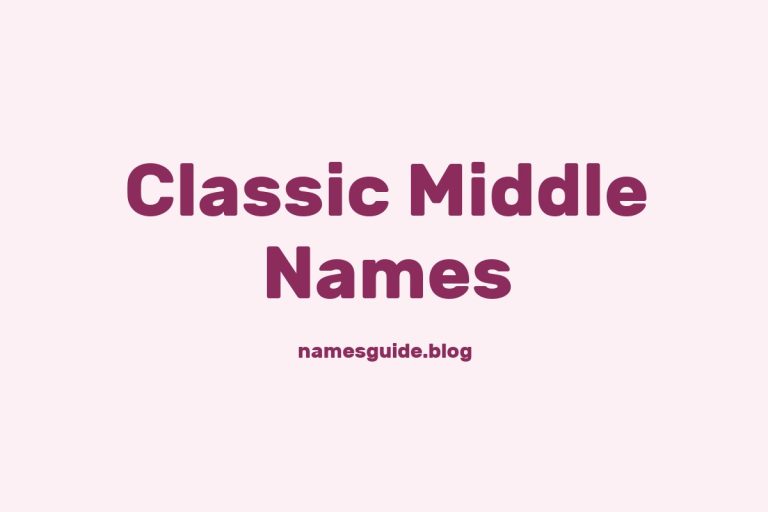 62+ Classic Middle Names for John