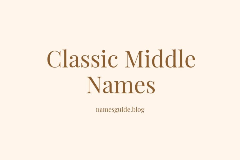 42+ Classic Middle Names for Michael