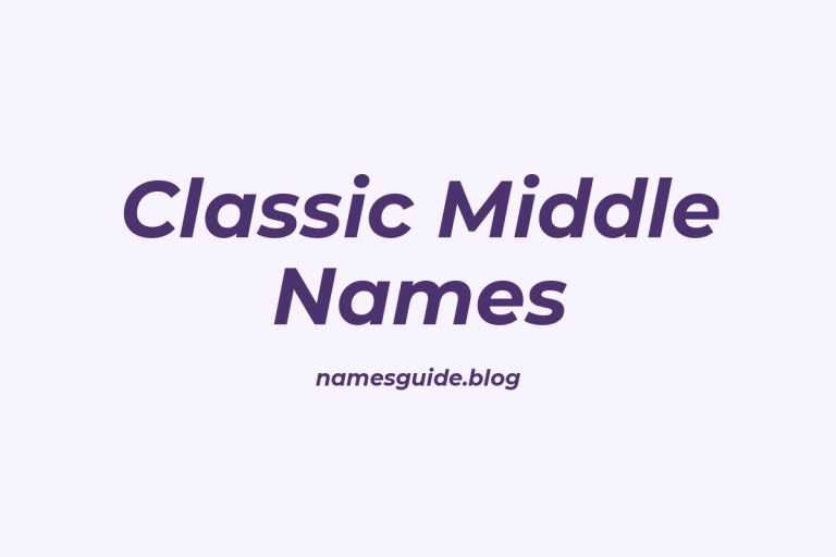 59+ Classic Middle Names for William