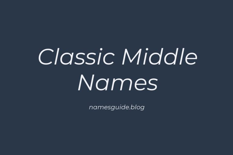 60+ Classic Middle Names for Thomas