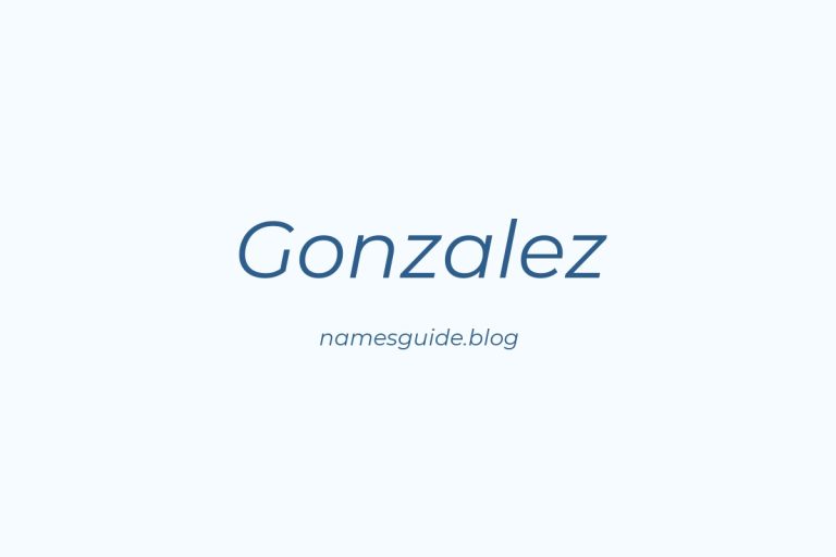 Origin and Meaning of Last Name Gonzalez