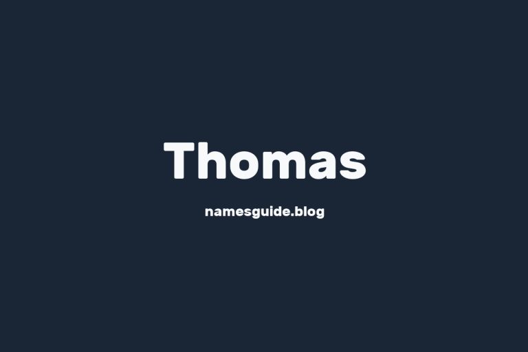 Origin and Meaning of Last Name Thomas