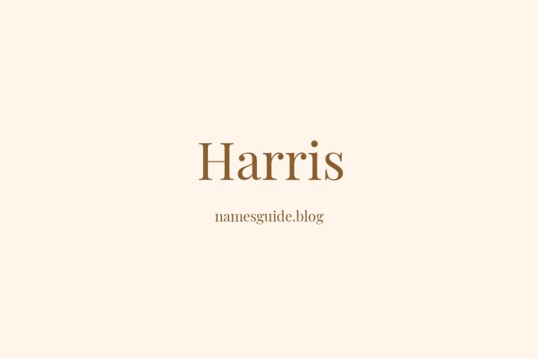 Origin and Meaning of Last Name Harris