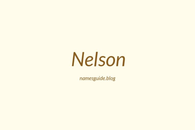 Origin and Meaning of Last Name Nelson