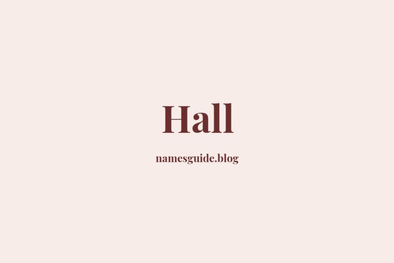 Origin and Meaning of Last Name Hall
