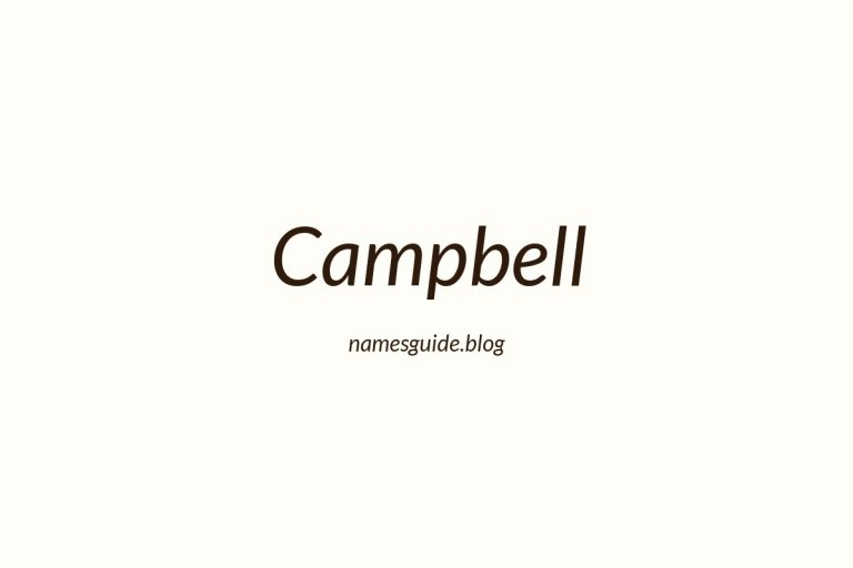 Origin and Meaning of Last Name Campbell
