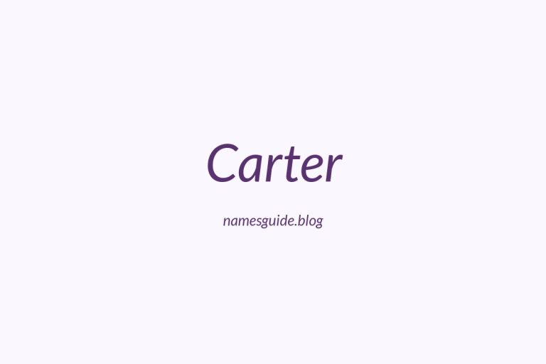 Origin and Meaning of Last Name Carter