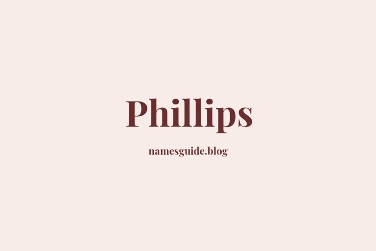 Origin and Meaning of Last Name Phillips