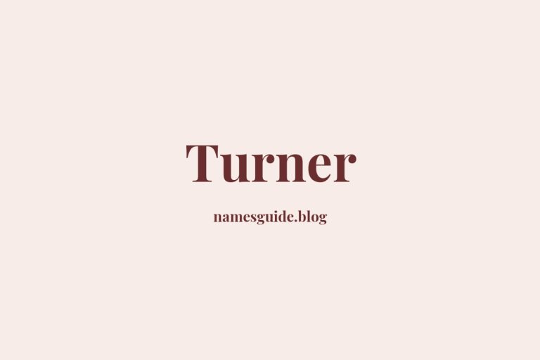 Origin and Meaning of Last Name Turner