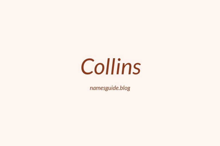 Origin and Meaning of Last Name Collins