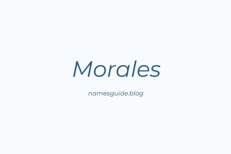 Origin and Meaning of Last Name Morales