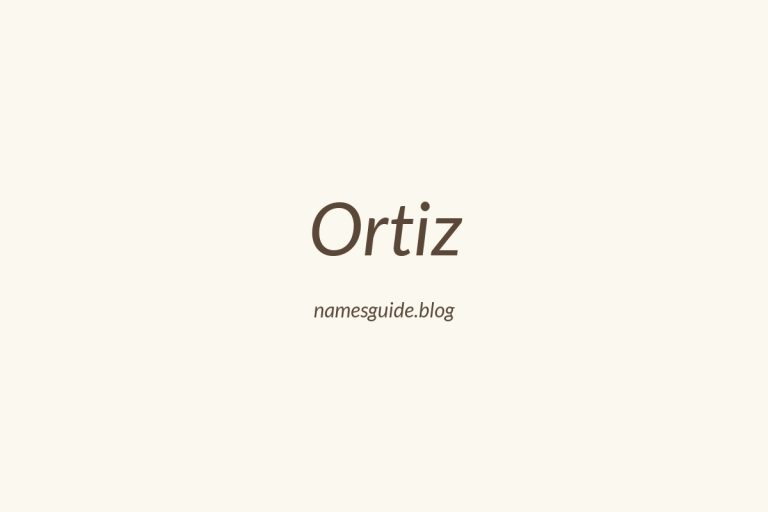 Origin and Meaning of Last Name Ortiz