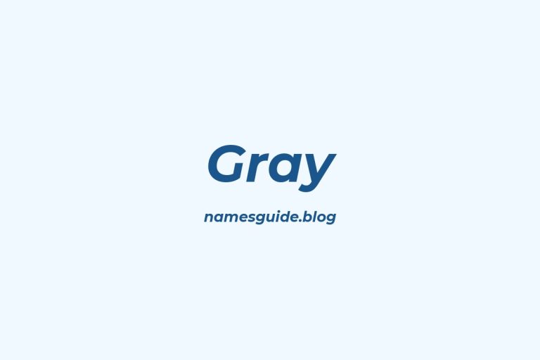 Origin and Meaning of Last Name Gray