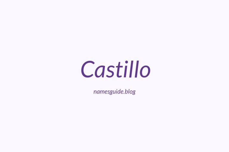 Origin and Meaning of Last Name Castillo