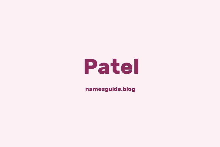 Origin and Meaning of Last Name Patel