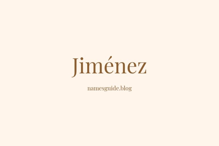 Origin and Meaning of Last Name Jiménez