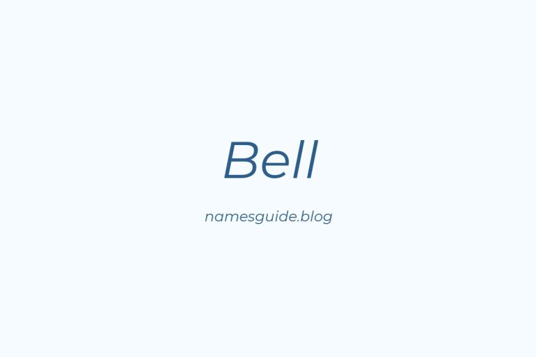 Origin and Meaning of Last Name Bell