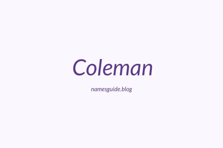 Origin and Meaning of Last Name Coleman