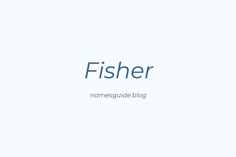 Origin and Meaning of Last Name Fisher
