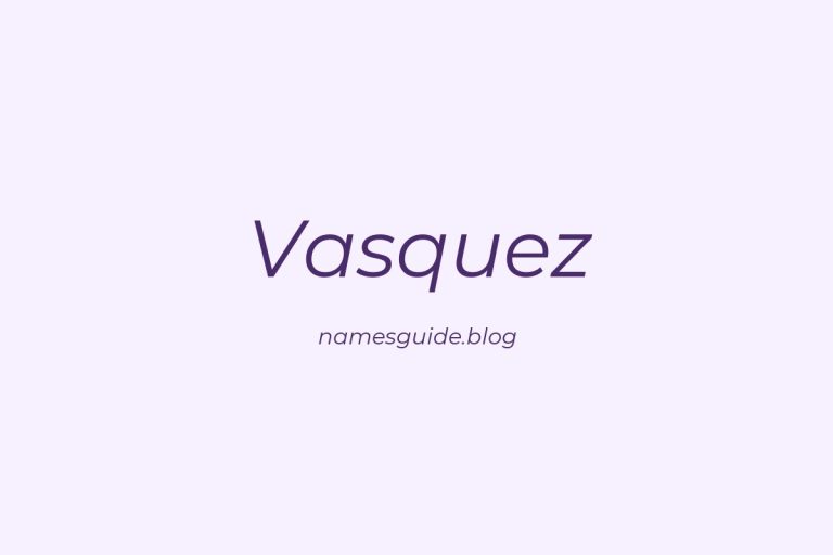Origin and Meaning of Last Name Vasquez