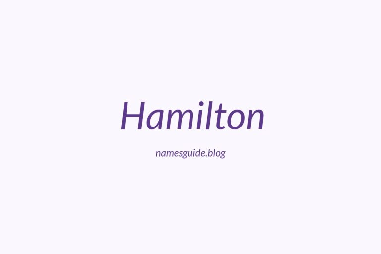 Origin and Meaning of Last Name Hamilton