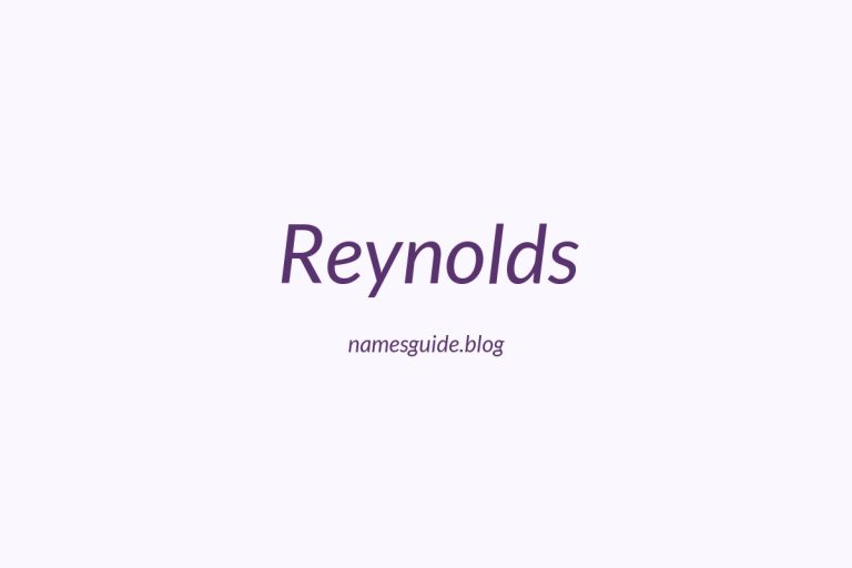 Origin and Meaning of Last Name Reynolds