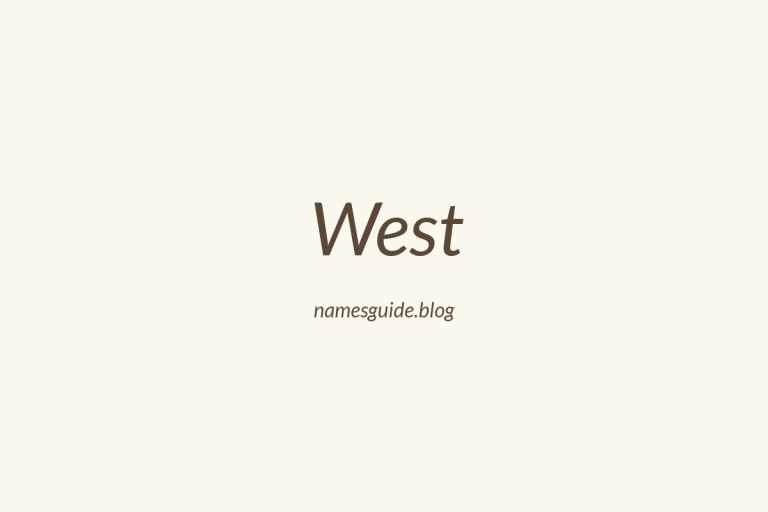 Origin and Meaning of Last Name West