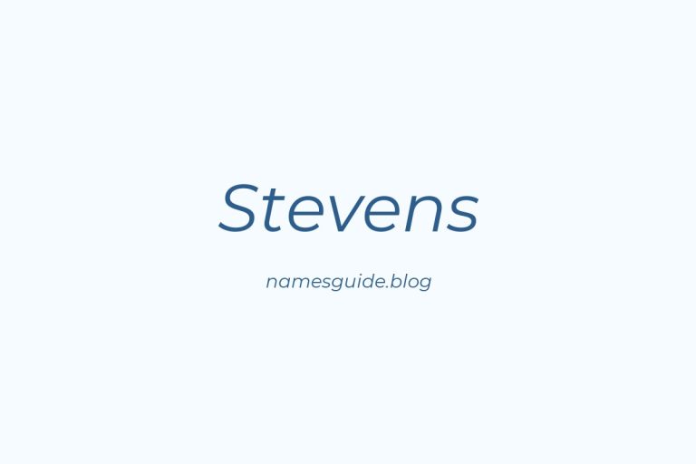 Origin and Meaning of Last Name Stevens