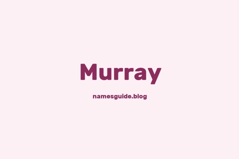 Origin and Meaning of Last Name Murray