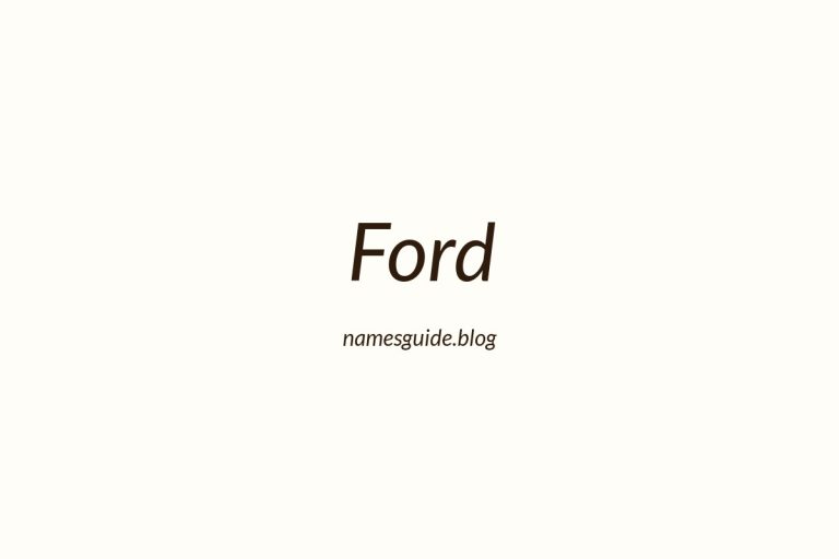 Origin and Meaning of Last Name Ford