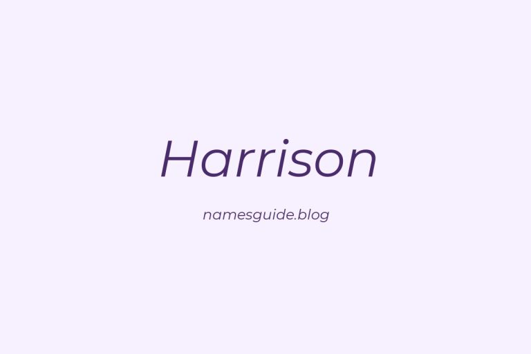Origin and Meaning of Last Name Harrison