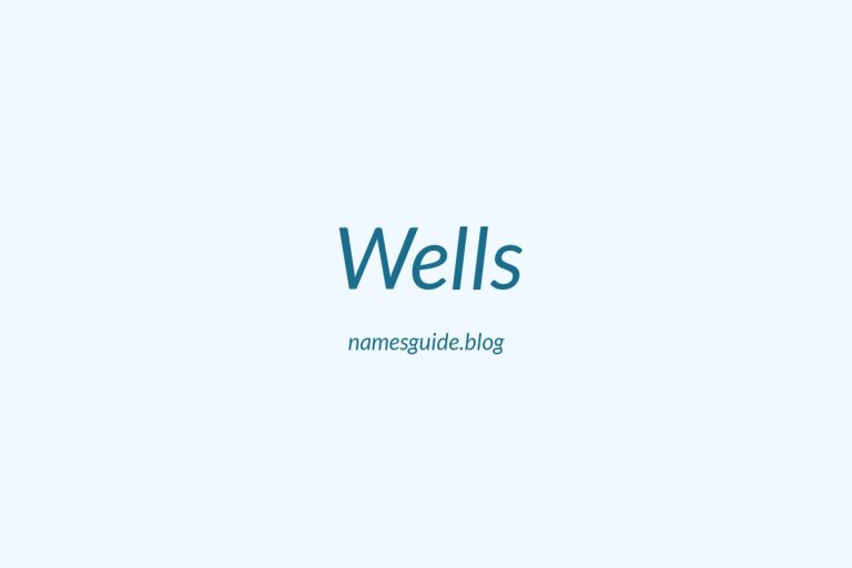 Origin and Meaning of Last Name Wells