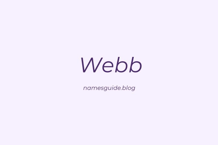 Origin and Meaning of Last Name Webb