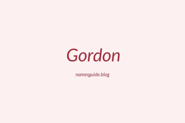 Origin and Meaning of Last Name Gordon