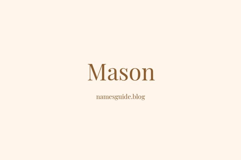 Origin and Meaning of Last Name Mason