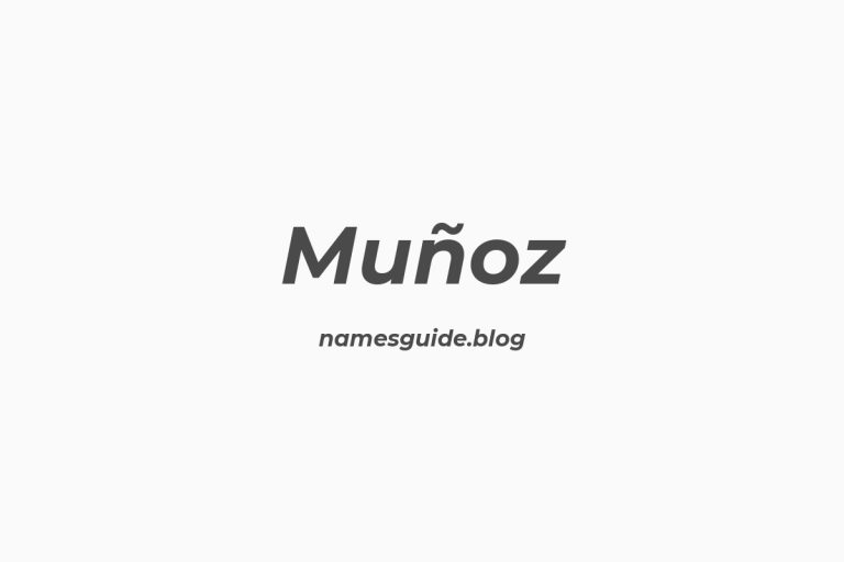 Origin and Meaning of Last Name Muñoz
