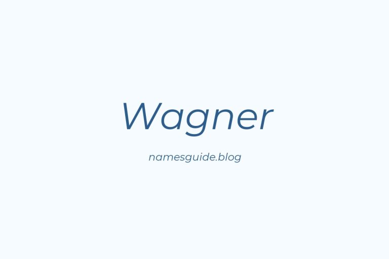 Origin and Meaning of Last Name Wagner