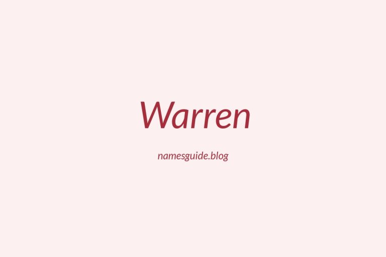 Origin and Meaning of Last Name Warren