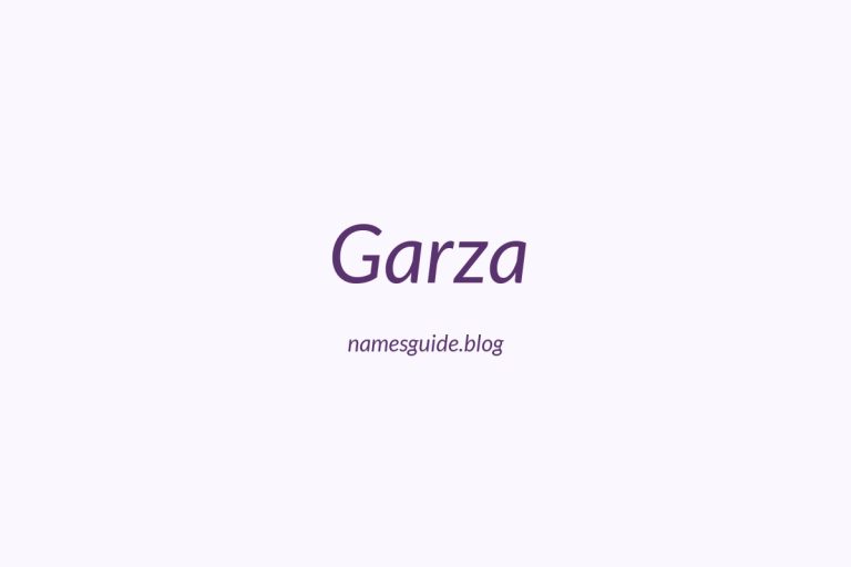 Origin and Meaning of Last Name Garza