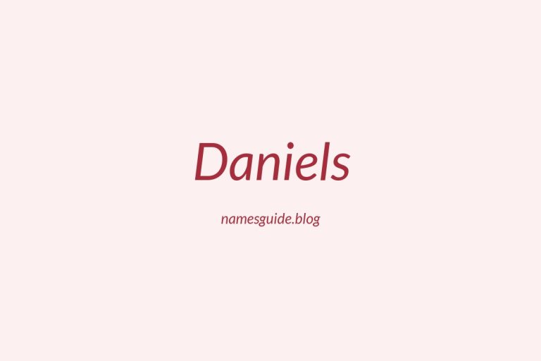 Origin and Meaning of Last Name Daniels