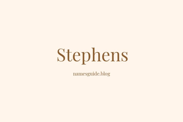 Origin and Meaning of Last Name Stephens
