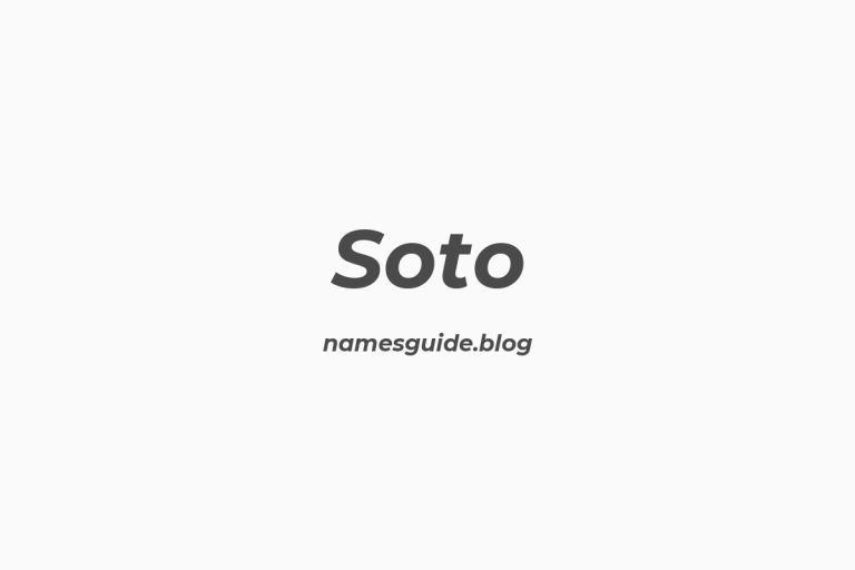 Origin and Meaning of Last Name Soto