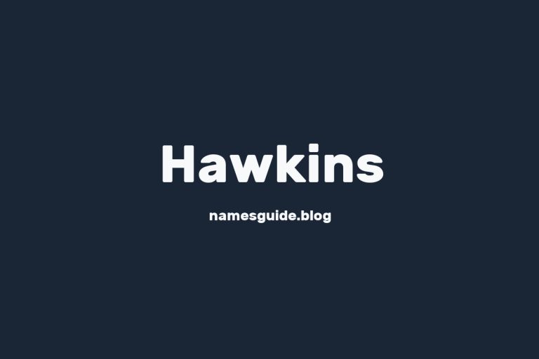 Origin and Meaning of Last Name Hawkins